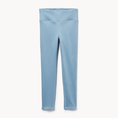 Legging sport côtelé pour petites filles - Bleu Cendré