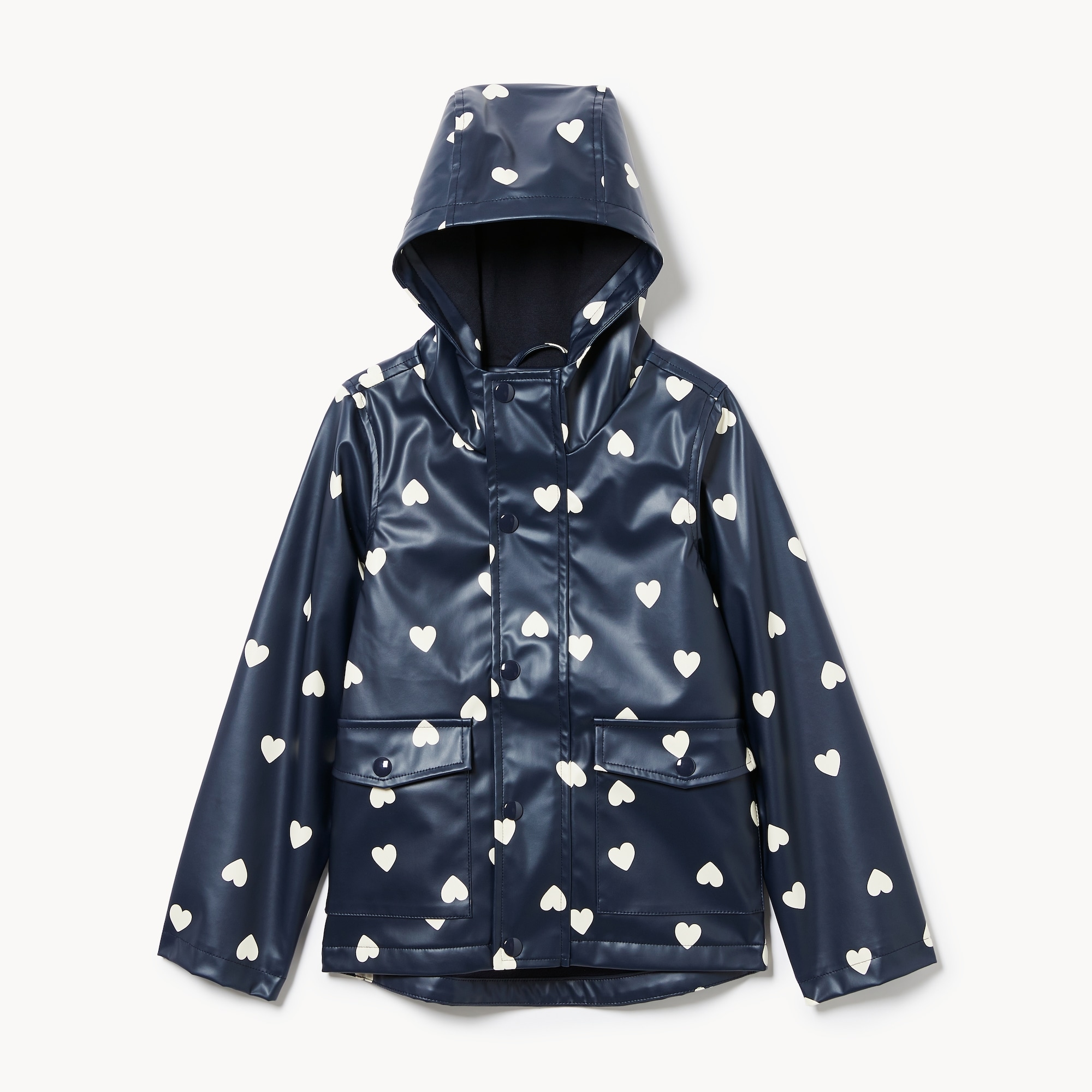 Imperméable à imprimé de cœur pour filles