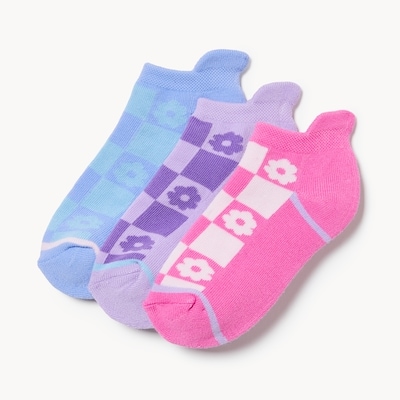 Ens. de 3 paires de chaussettes basses pour filles - Rose