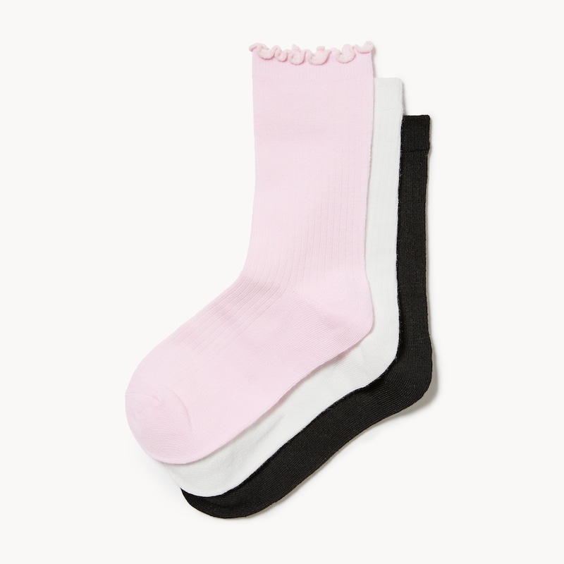 Kid Girls' 3-Pack Crew Socks