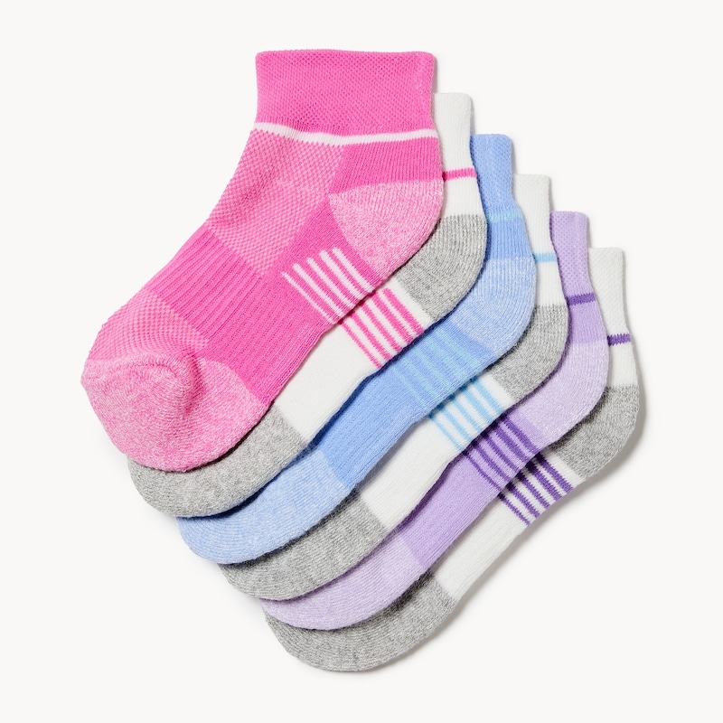 Kid Girls' 6-Pack Ankle Socks