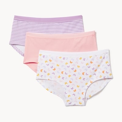 Ensemble de 3 culottes garçonne pour filles - Rose
