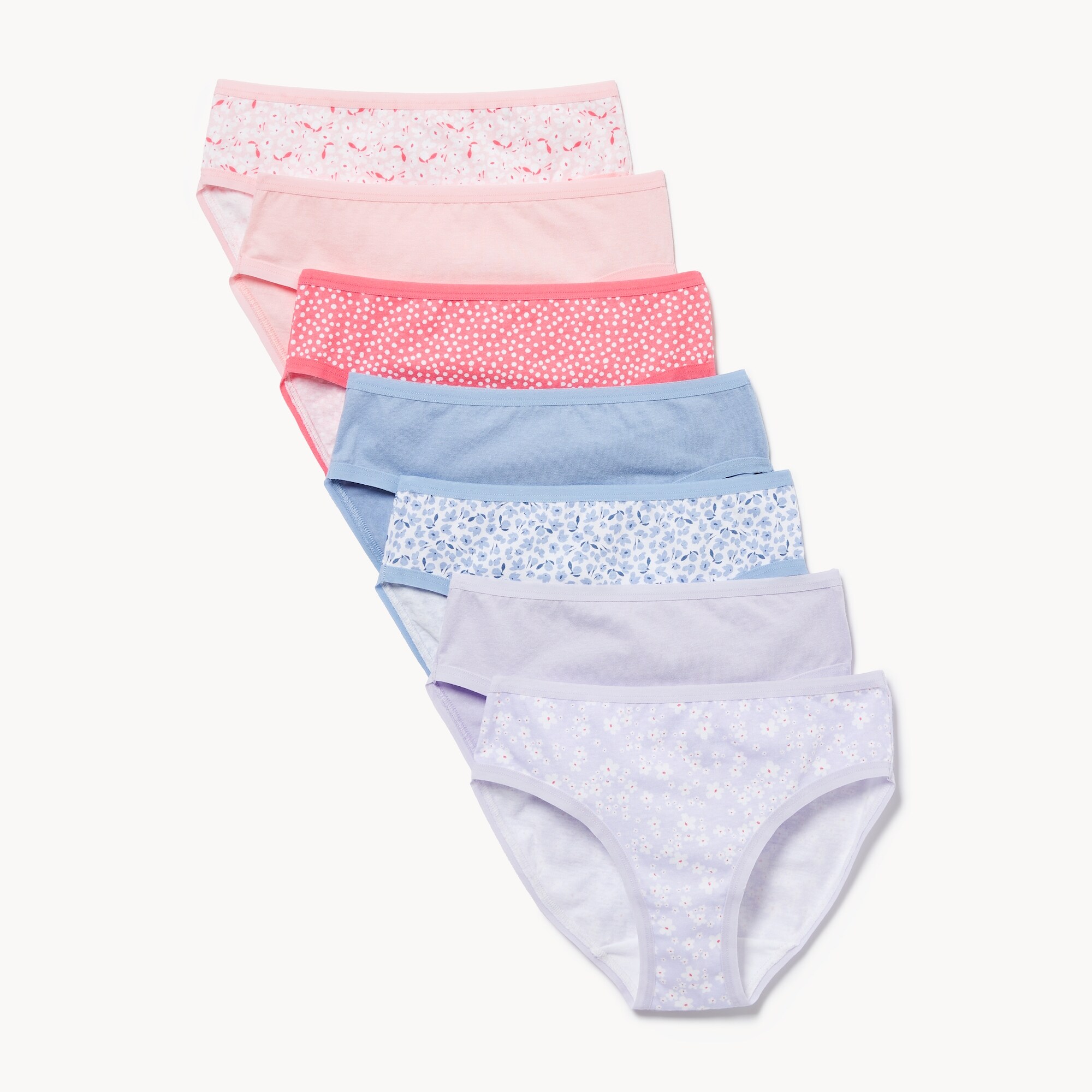 Kid Girls' Cotton 7-Pack Bikini