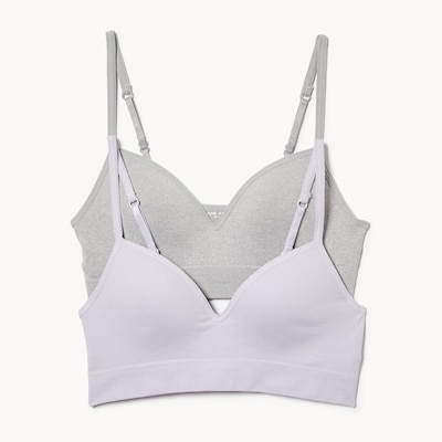 Ens. 2 soutiens-gorge sans couture pour filles - Pourpre