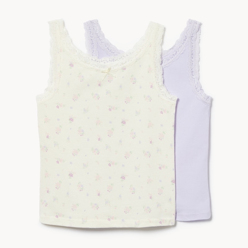 Kid Girls' 2-Pack Lace Trim Camisole