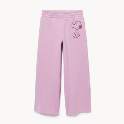 Pantalon à jambe large Snoopy de Peanuts, filles - LAVANDE