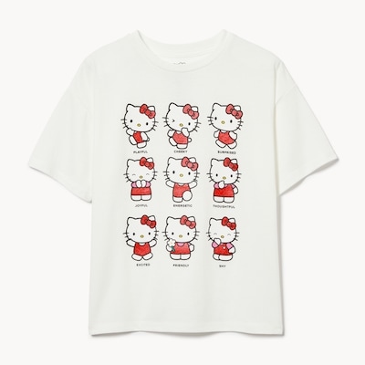 T-shirt Hello KittyMD pour filles - Blanc Cassé