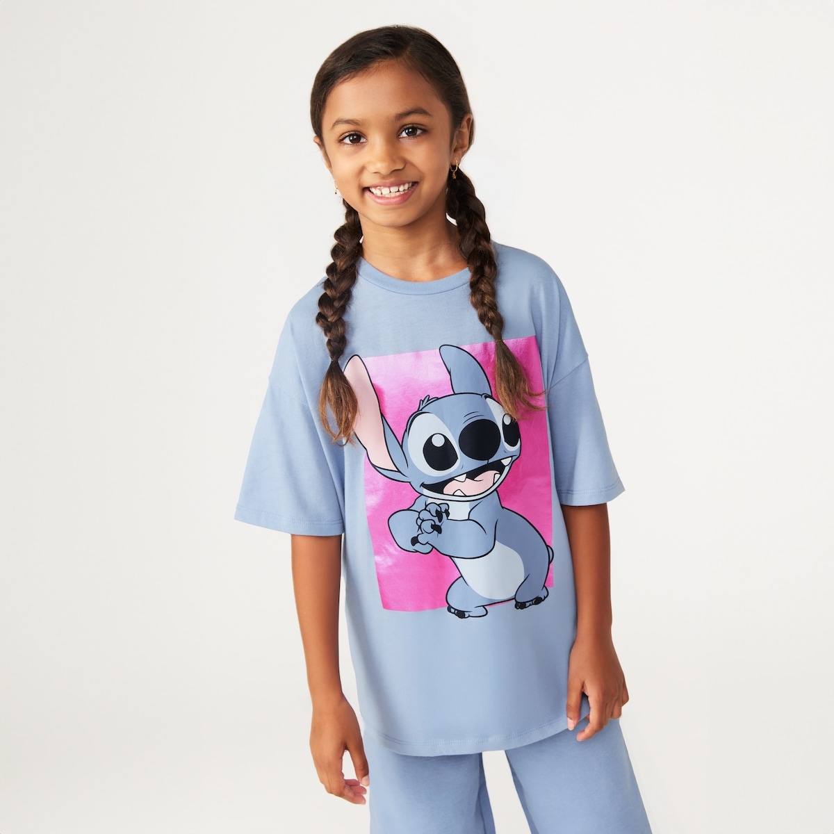 Kid Girls' Disney Stitch T-Shirt - Blue
