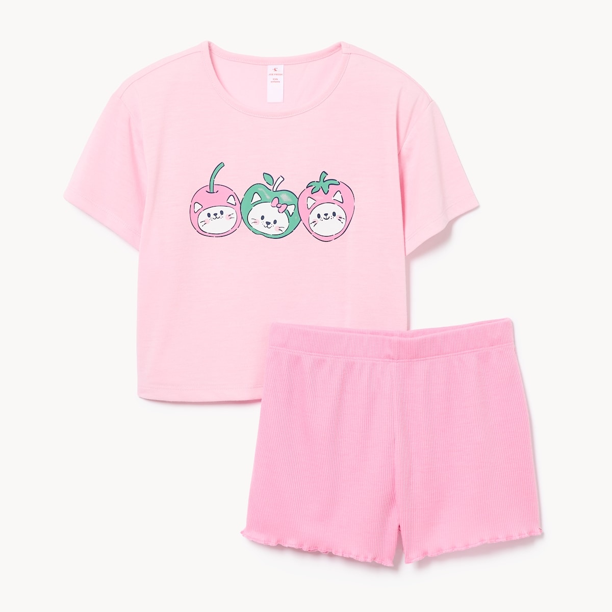 Kid Girls' Graphic Sleep Set - Light Pink