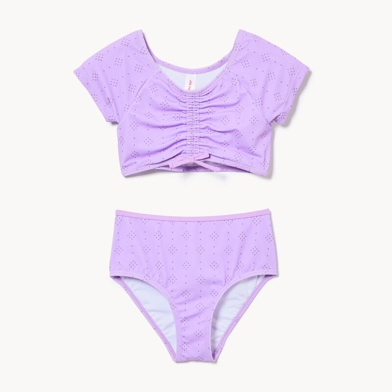 Kid Girls' Ruched 2-Piece Swim Set