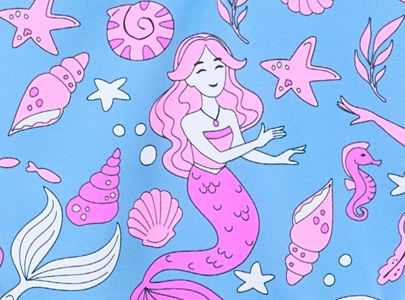 Kid Girls' Printed Rash Guard