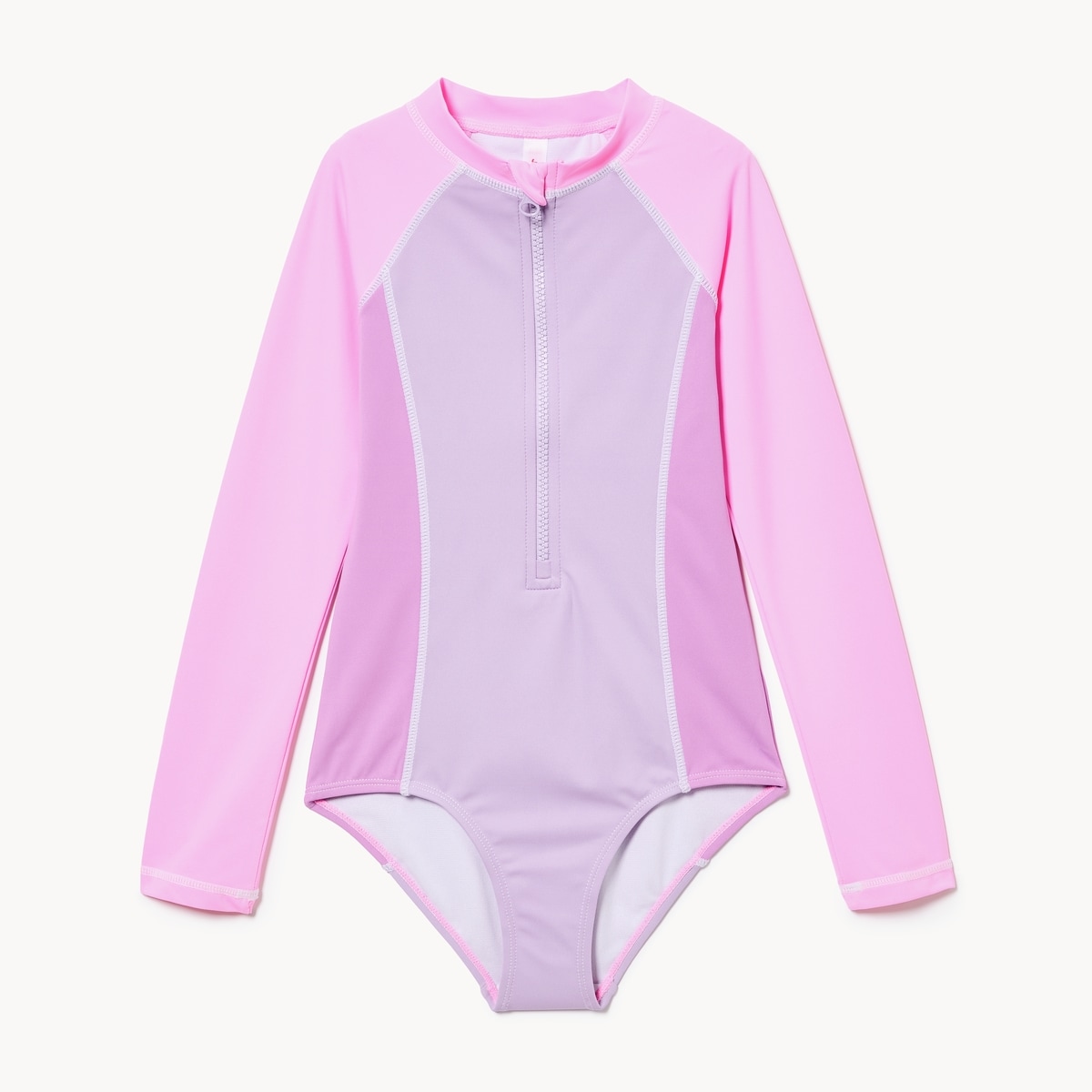 Kid Girls' Long Sleeve Rash Guard Swimsuit