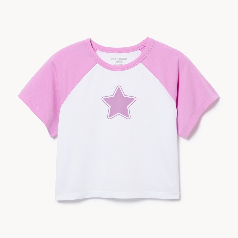 Kid Girls' Boxy Raglan T-Shirt