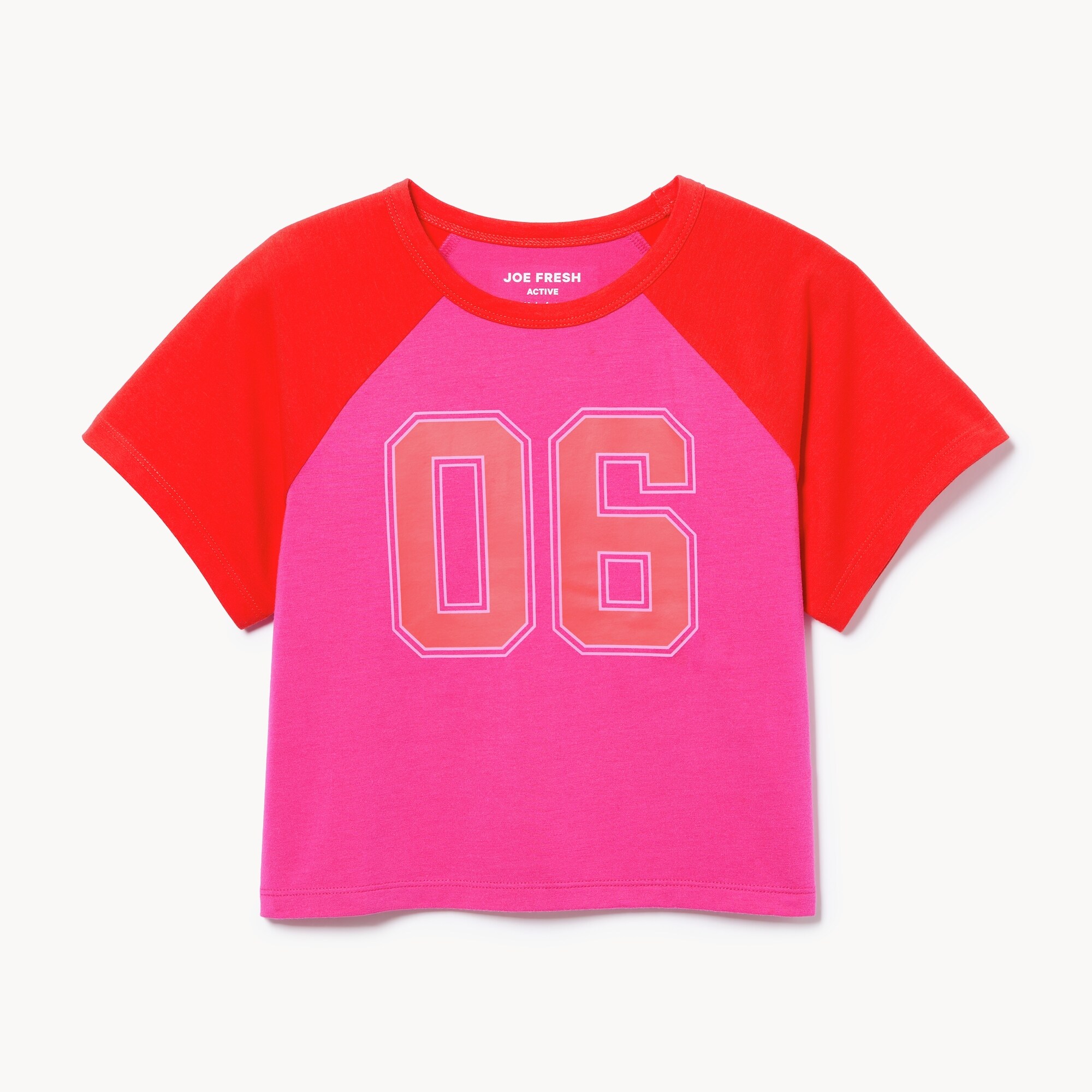 Kid Girls' Boxy Raglan T-Shirt