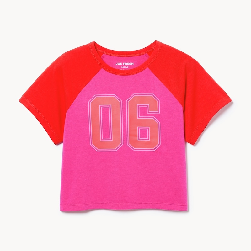 Kid Girls' Boxy Raglan T-Shirt