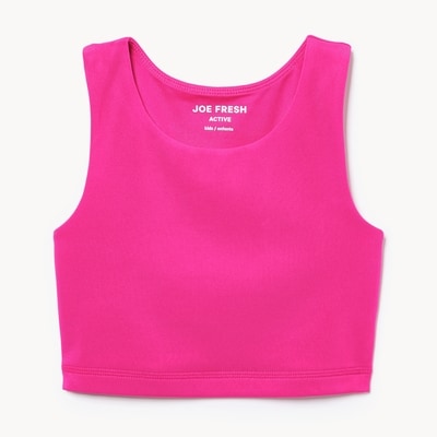 Kid Girls' Active Cutout Sports Bra - Fuchsia