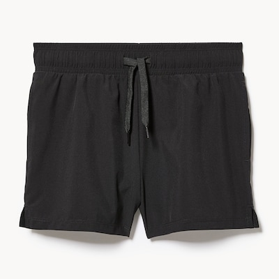 Short sport extensible 4 sens pour filles - Noir JF