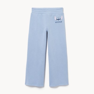 Kid Girls' Disney Stitch Wide Leg Pant - Blue