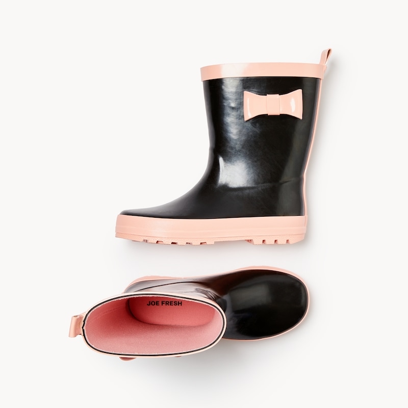 Kid Girls' Rubber Bow Rain Boots