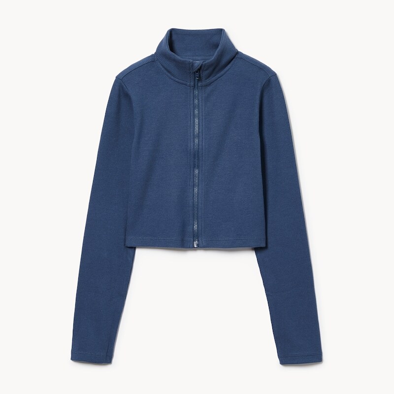 Tween Girls' Zip Up Long Sleeve Top