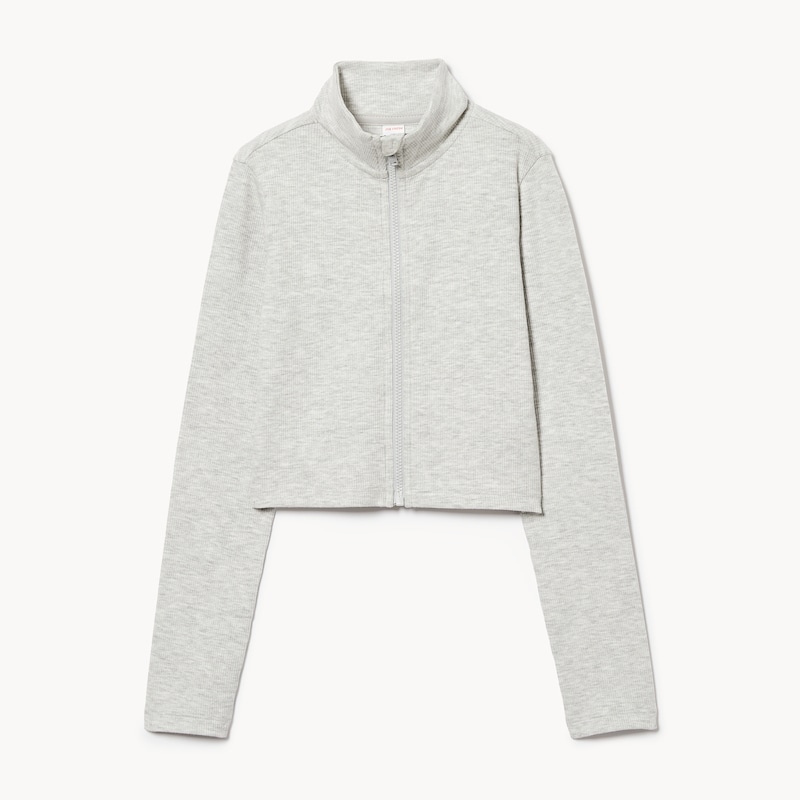 Tween Girls' Zip Up Long Sleeve Top