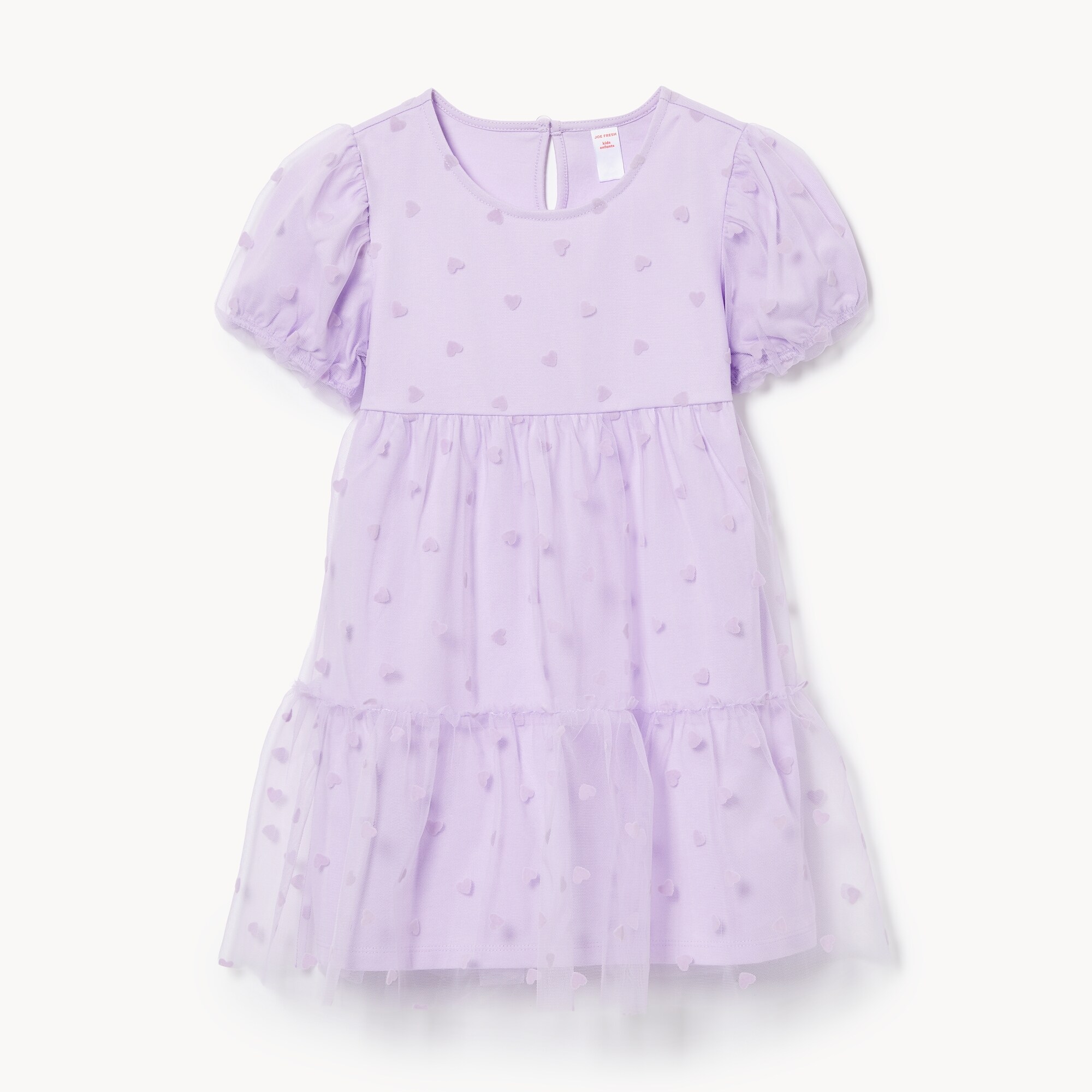 Robe imprimée en tulle pour filles