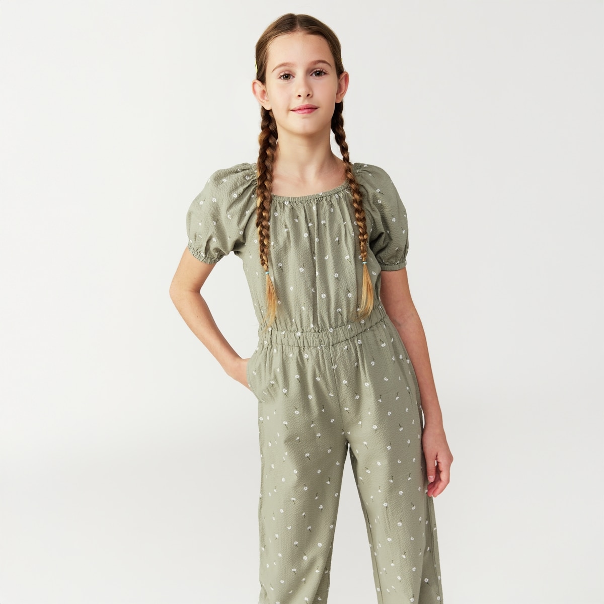 Robe short  manches bouffantes pour filles