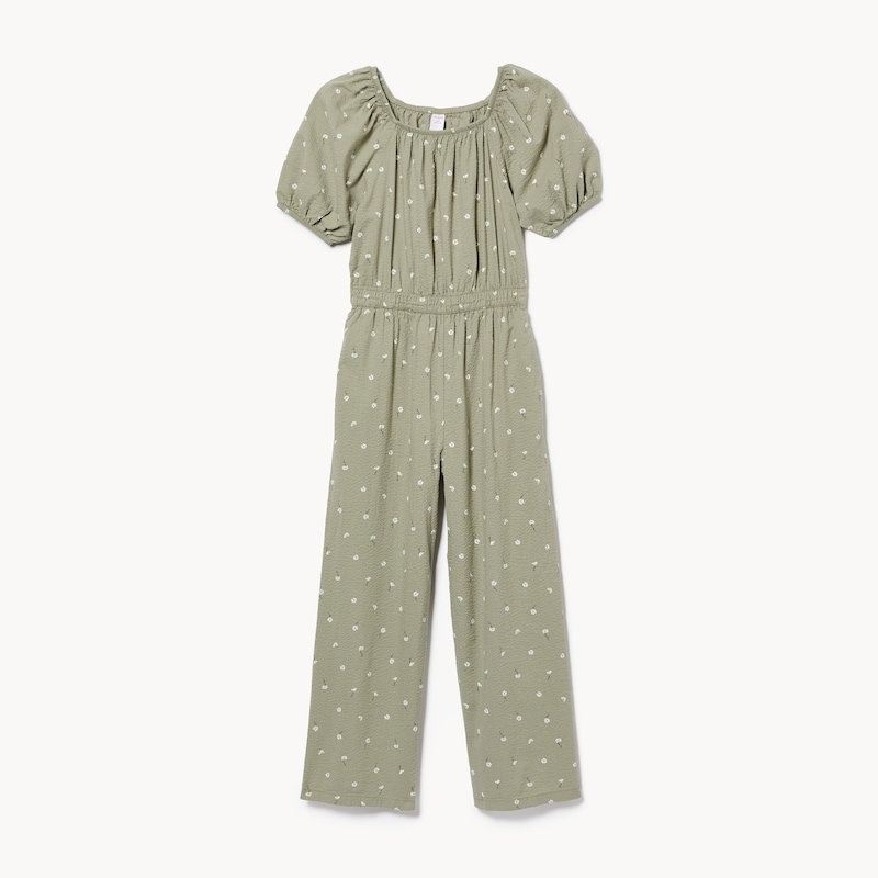 Kid Girls' Puffed Sleeve Romper