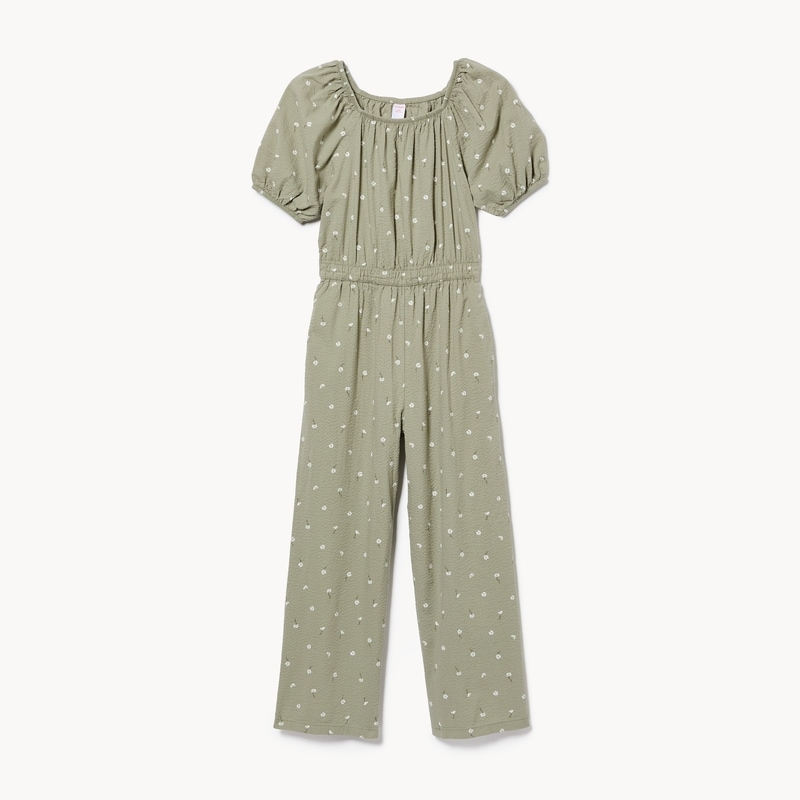 Kid Girls' Puffed Sleeve Romper