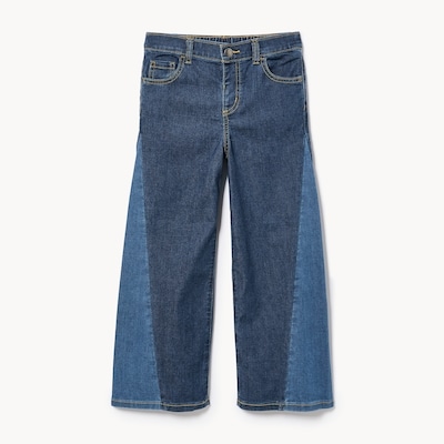 Kid Girls' Ultra Wide Leg Jean - Medium Wash