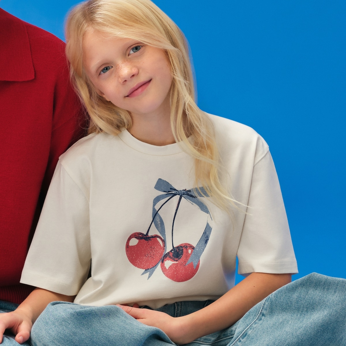 Kid Oversized Graphic T-Shirt - Off White