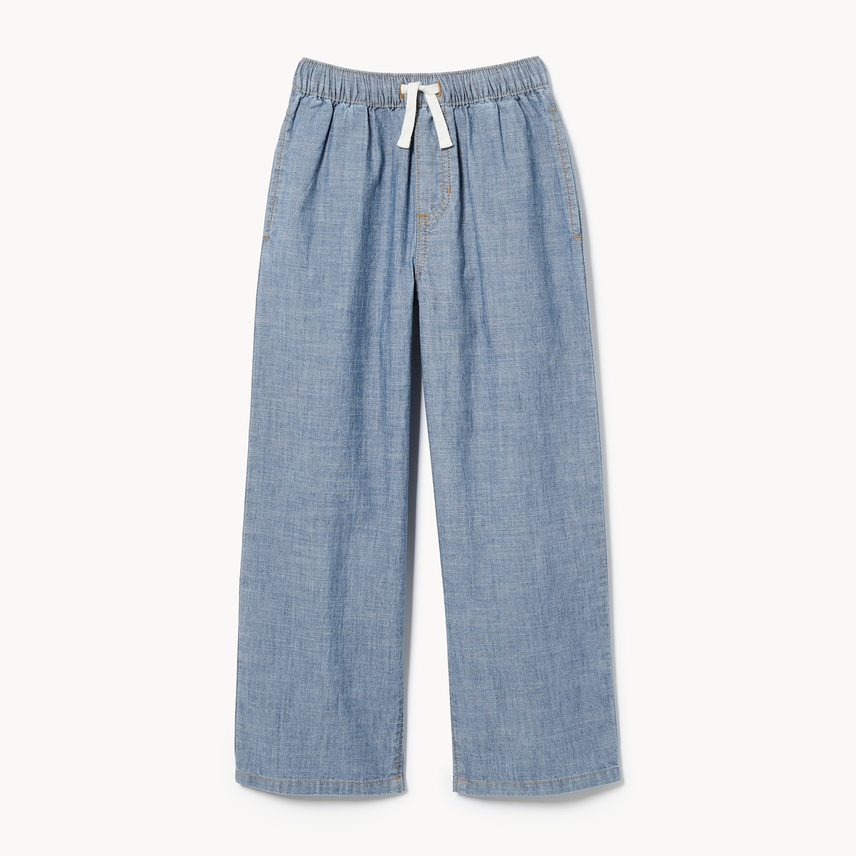 Kid Girls' Chambray Wide Leg Pant