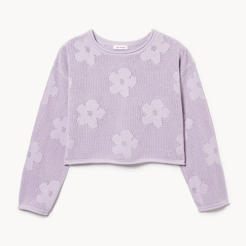 Kid Girls' Open Knit Sweater