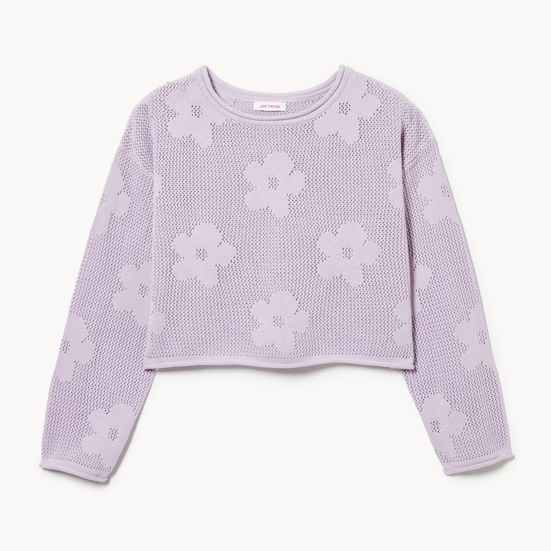 Kid Girls' Open Knit Sweater