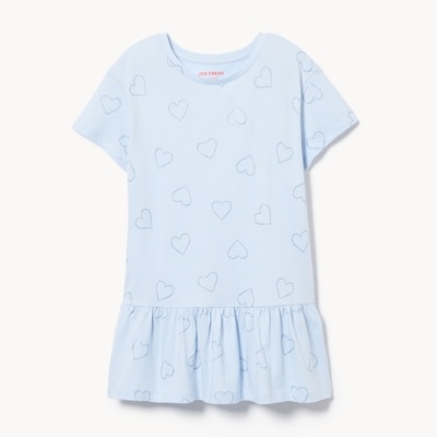 Kid Girls' Printed Dress - Pale Blue