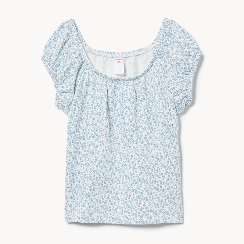 Kid Girls' Printed Puff Sleeve T-Shirt