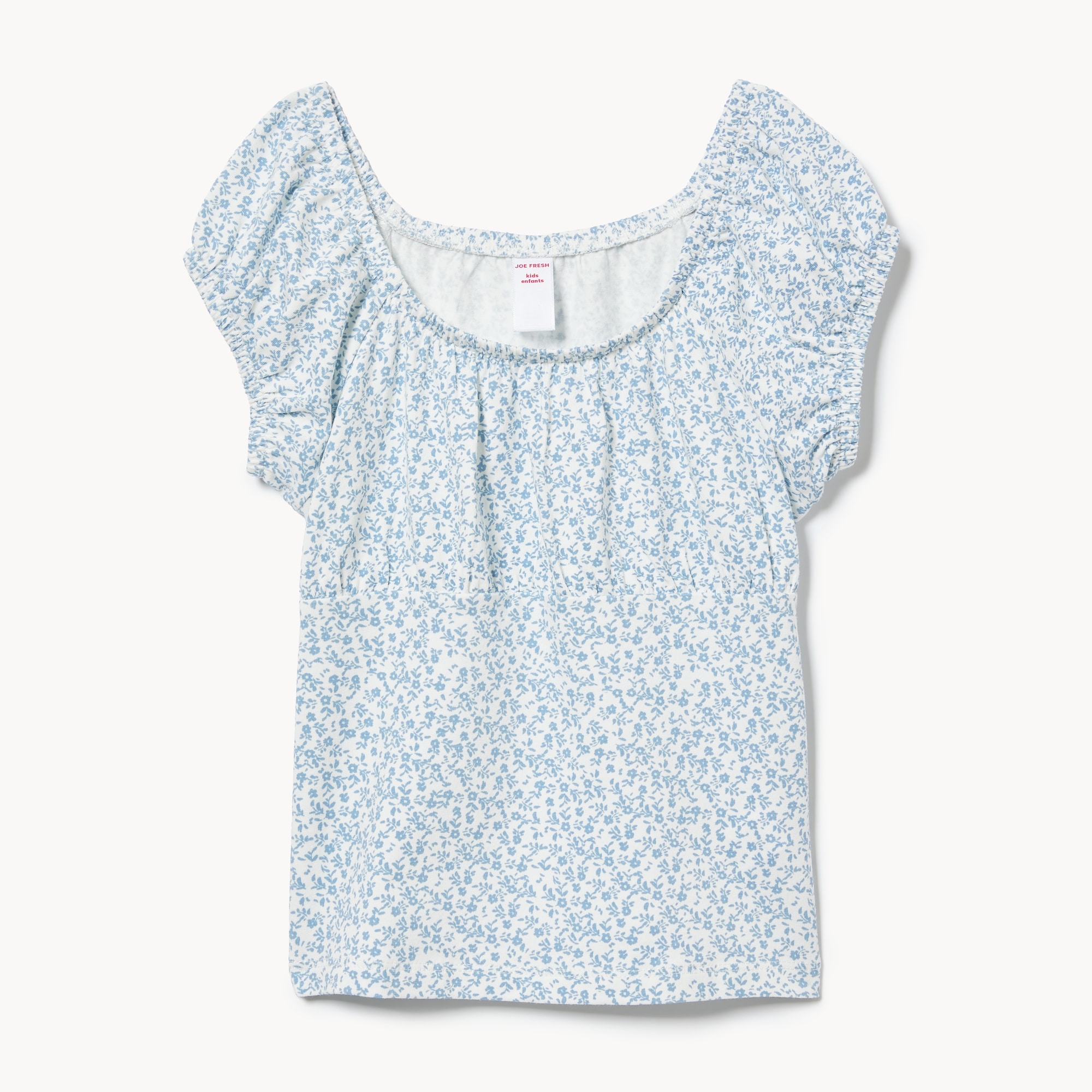 Kid Girls' Printed Puff Sleeve T-Shirt