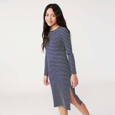 Joe Fresh Robe midi côtelée pour préadolescentes 1 ea, 26,00 $/1ch