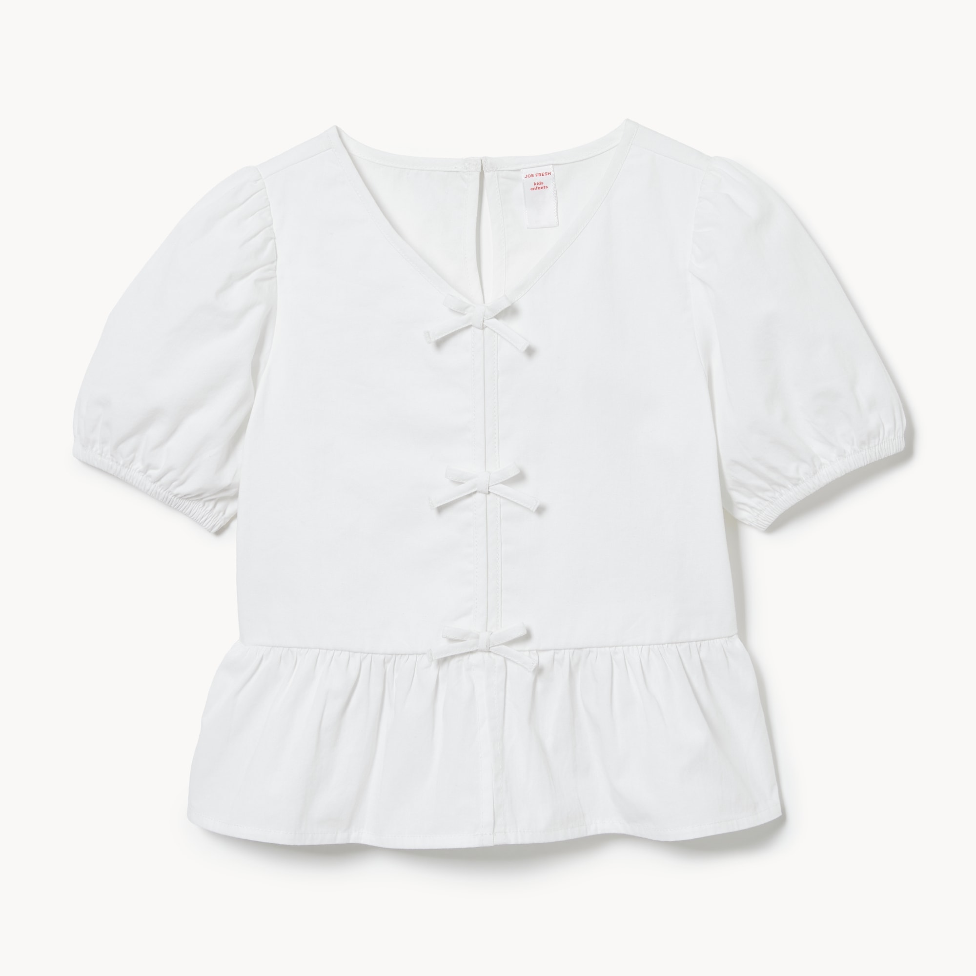 Blouse à manches bouffantes pour préadolescentes