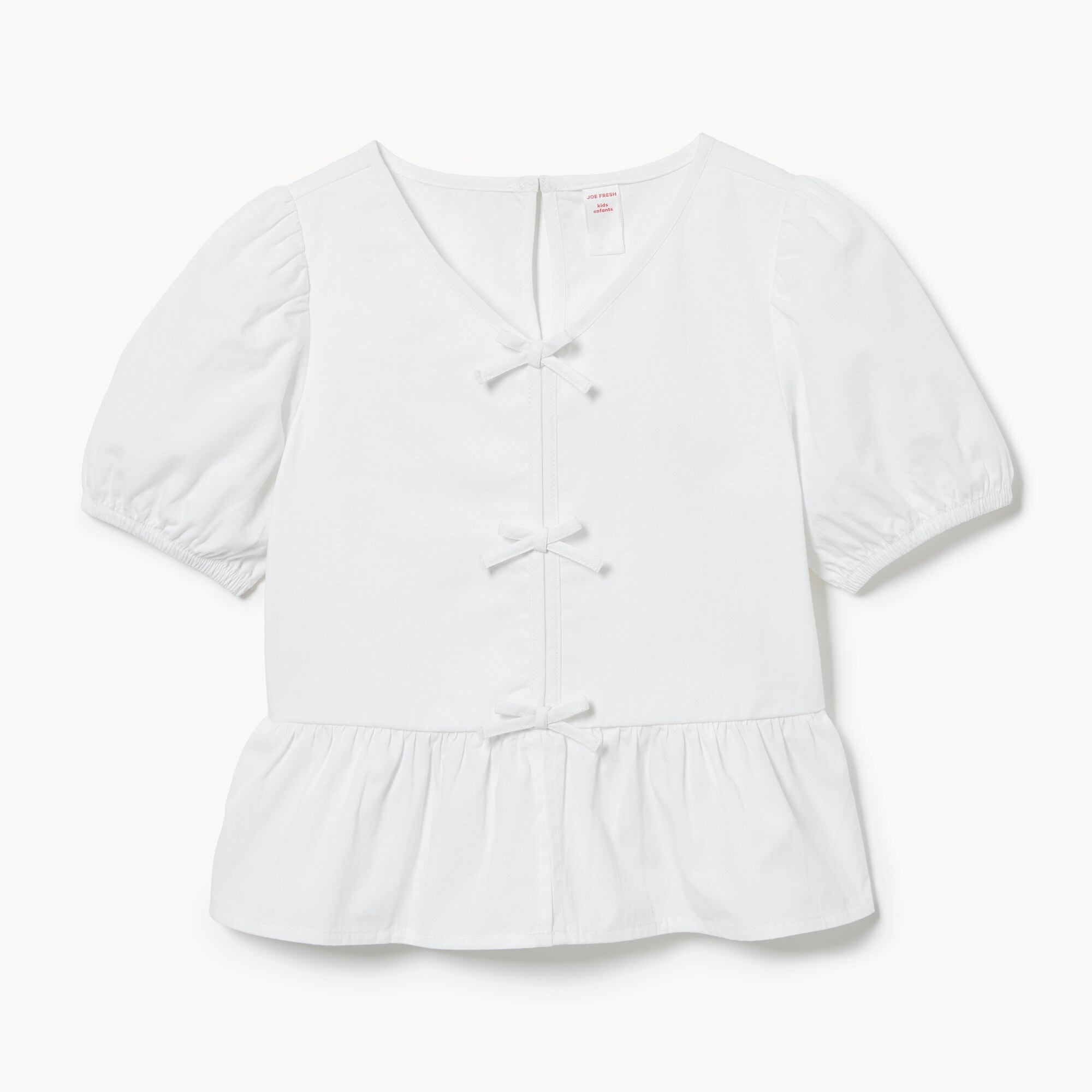 Blouse à manches bouffantes pour préadolescentes