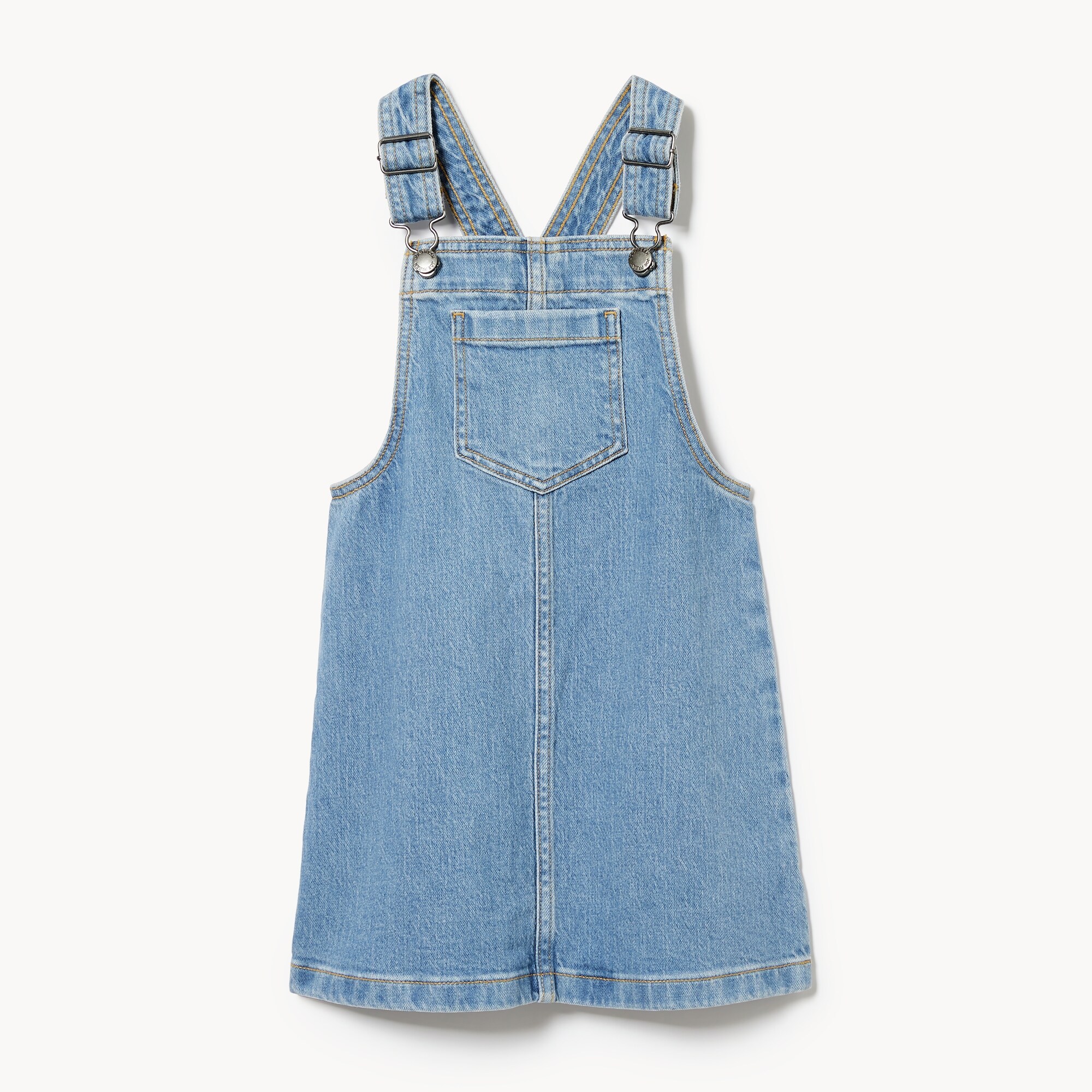 Robe chasuble en denim pour filles