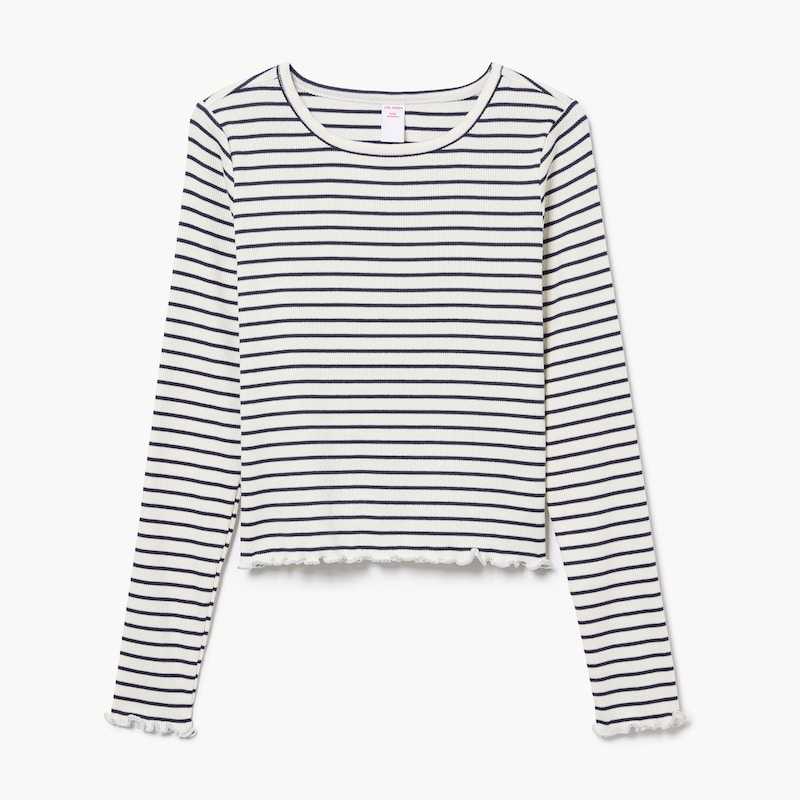 Kid Girls' Ribbed Long Sleeve