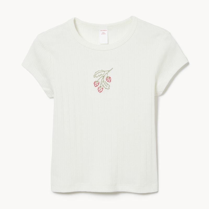 Kid Girls' Embroidered Graphic T-Shirt