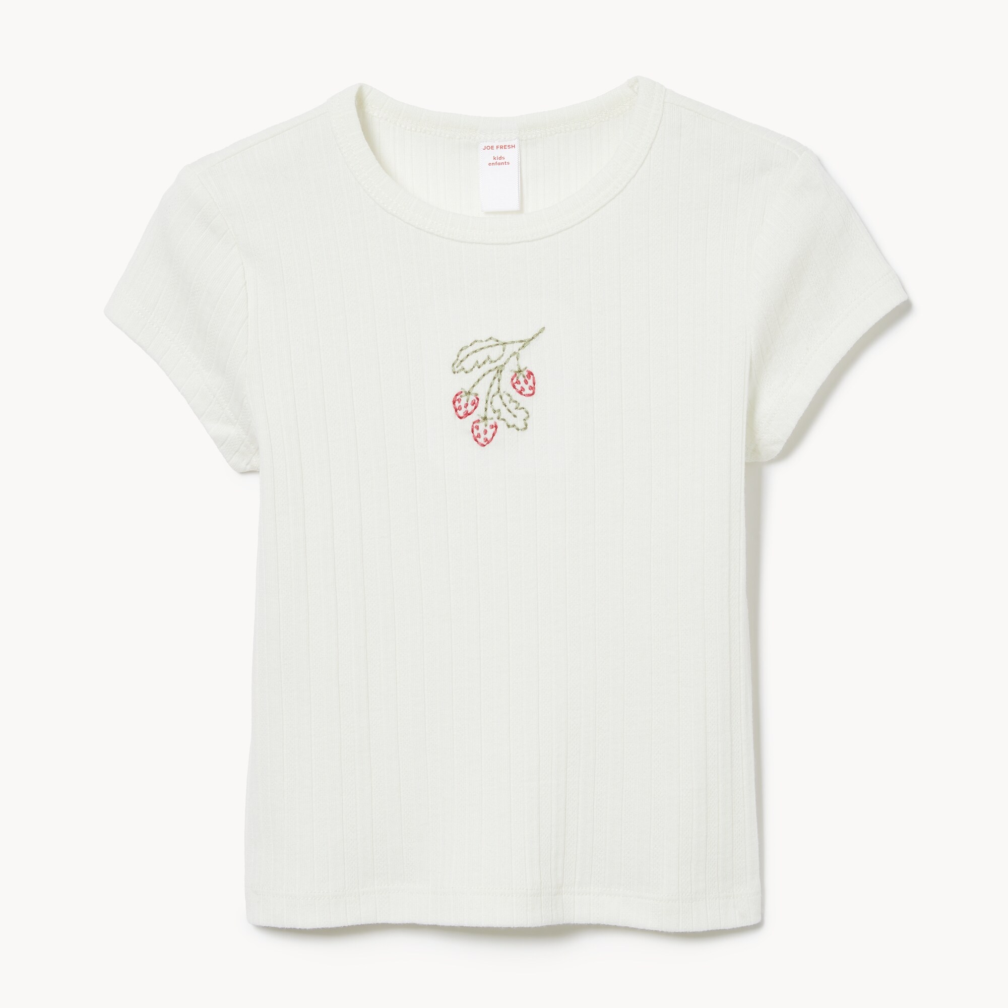 T-shirt brodé imprimé pour filles