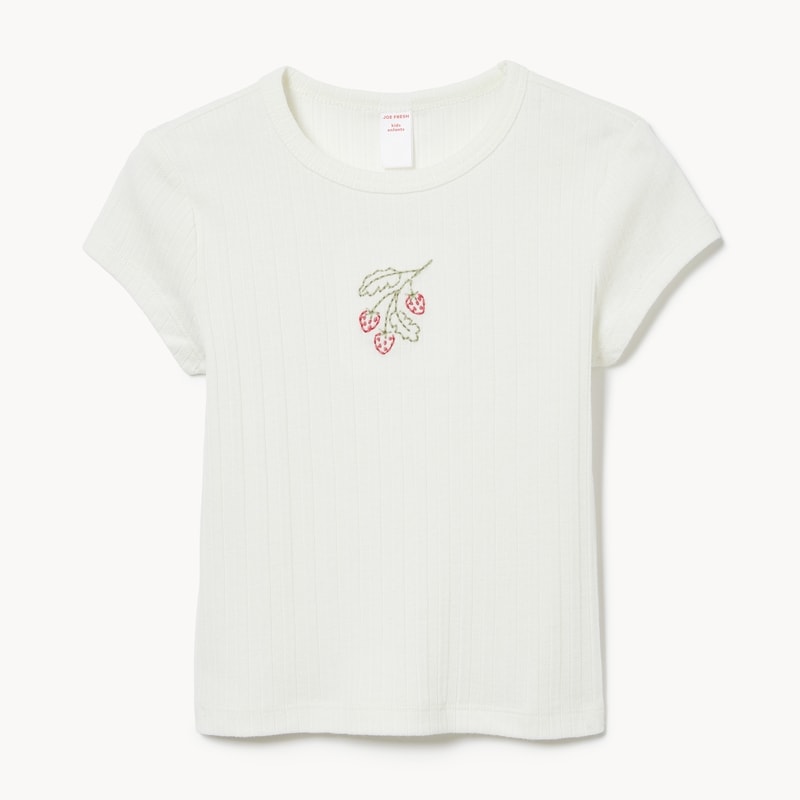 Kid Girls' Embroidered Graphic T-Shirt