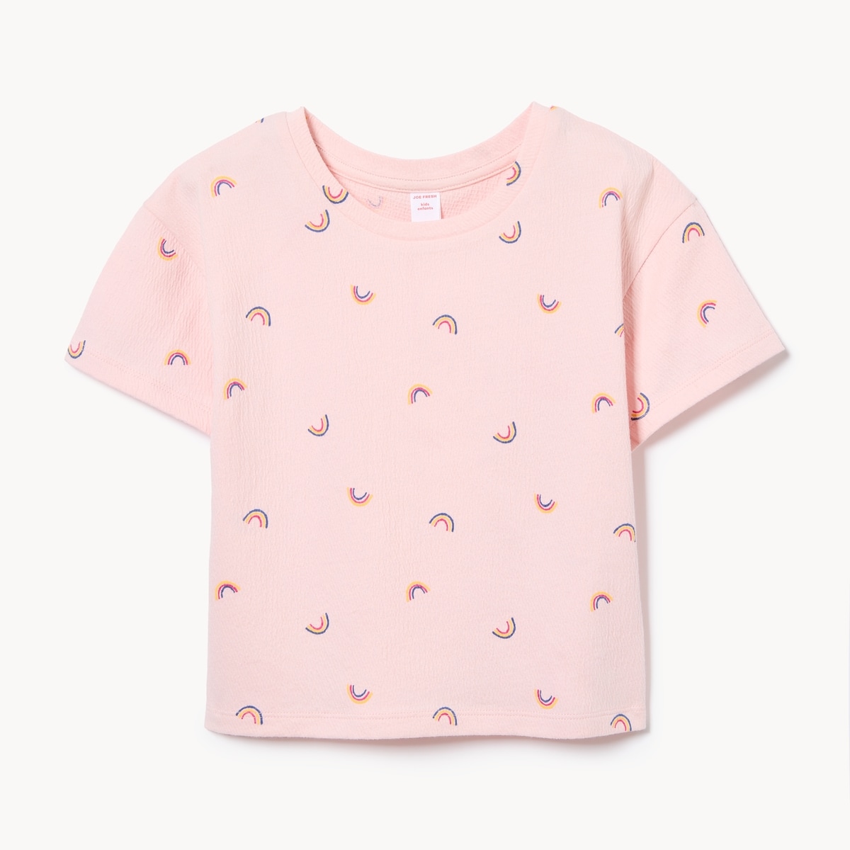 Kid Girls' Crinkled Jersey T-Shirt - Pink