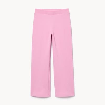 Pantalon en jersey froissé pour filles - LAVANDE