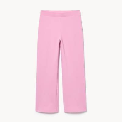 Pantalon en jersey froissé pour filles - LAVANDE