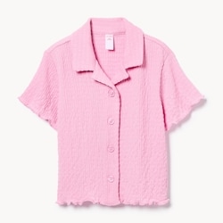 Joe Fresh Kid Girls' Crinkled Jersey Button-Up 1 ea, $19.00/1ea
