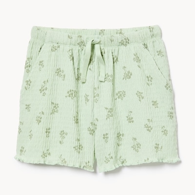 Kid Girls' Crinkled Jersey Short - Dusty Green
